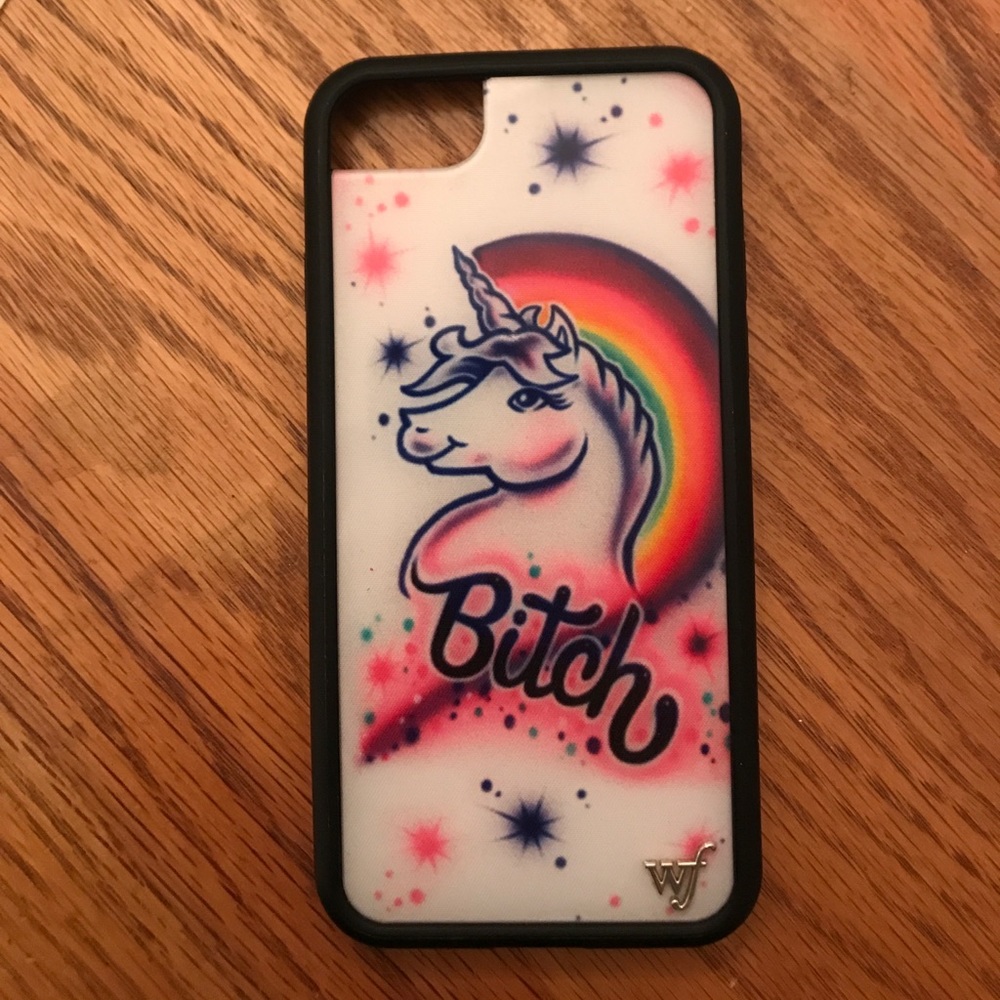 Wildflower iPhone 7 case unicorn bitch