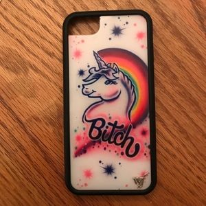 Wildflower iPhone 7 case unicorn bitch