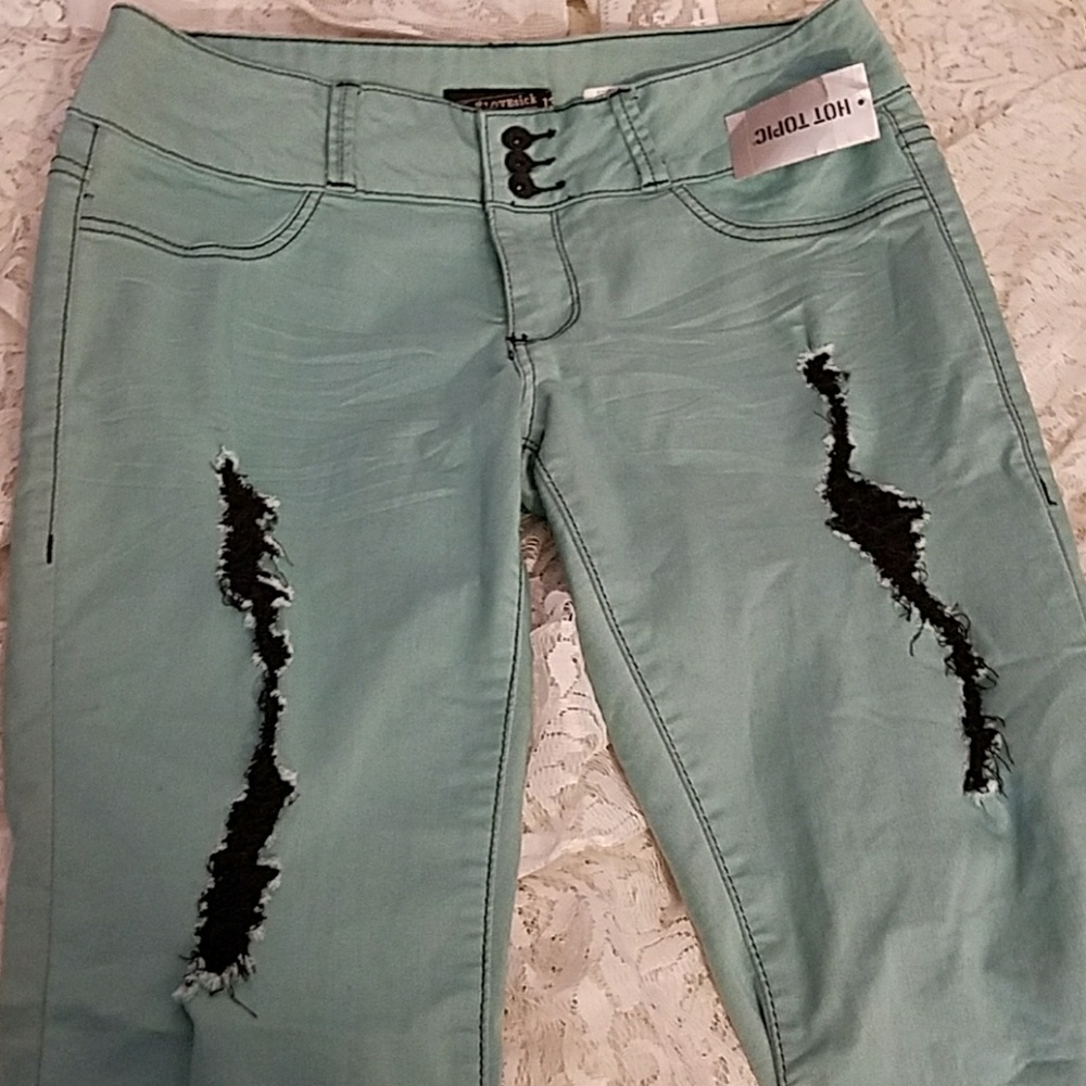 NEW Pastel distressed super skinny jeggings ripped