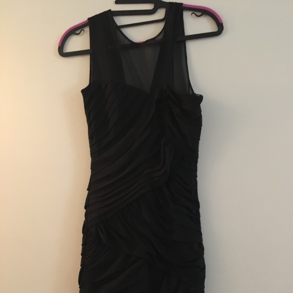 Black bodycon BCBG cocktail dress