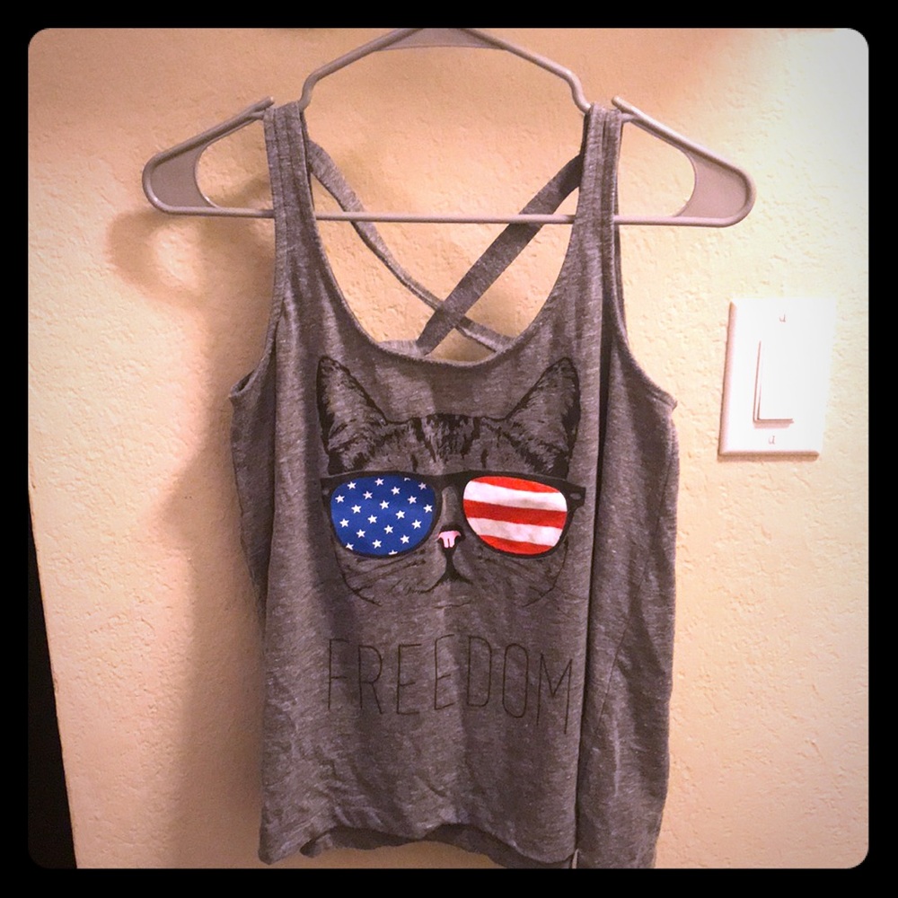 American “Freedom” Cat Tank Top