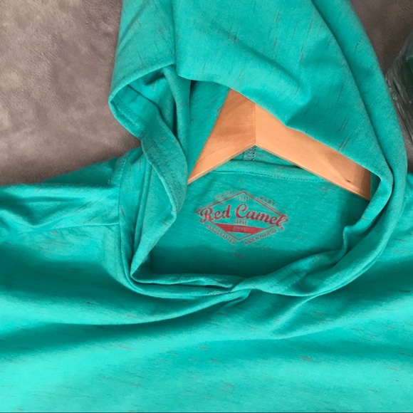 Red Camel Short Sleeve Hoodie Shirt - Picture 4 of 4