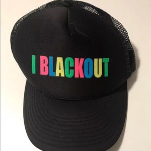 Black trucker hat