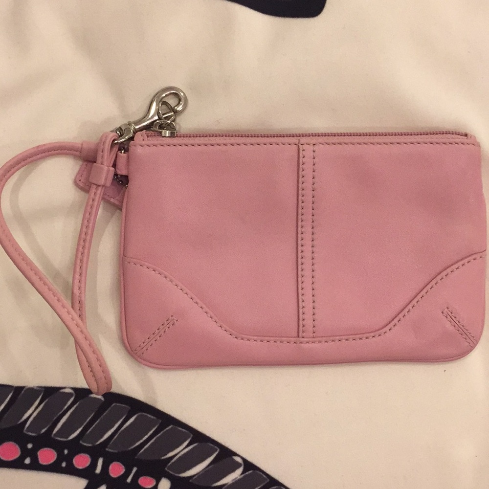Pink Coach Wristlet