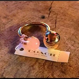 NWT COACH Double Sphere Ring