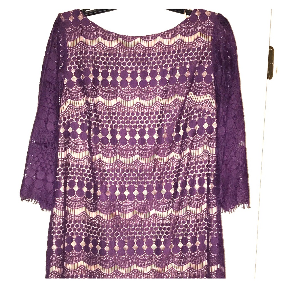 Women’s purple lace dress