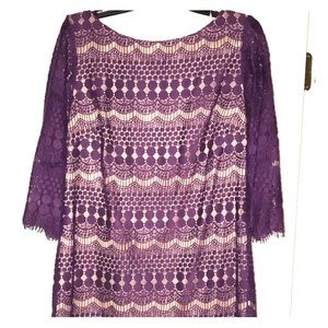 Women’s purple lace dress