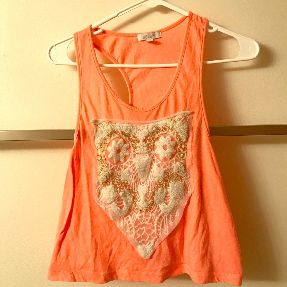 Delias owl cropped shirt !!! Price negotiable 🎊🎊