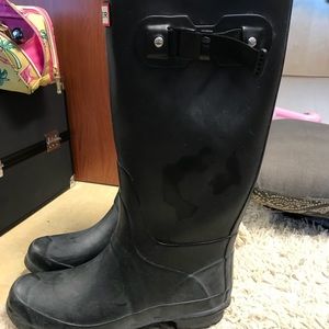 Matt Black hunter rain boots