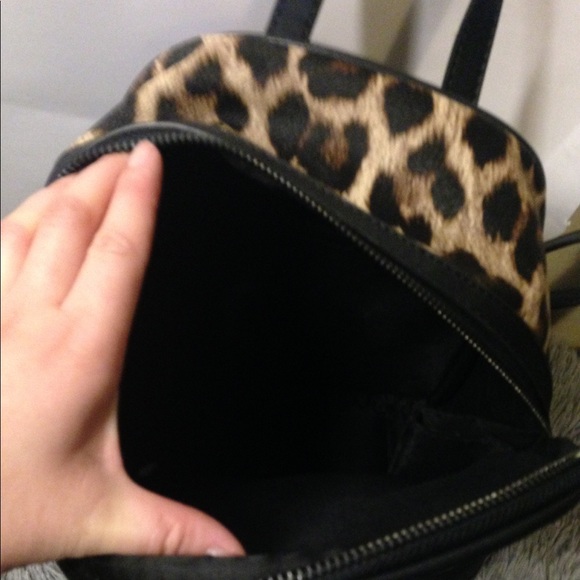 Sold New Bebe leopard faux leather backpack - Picture 5 of 8