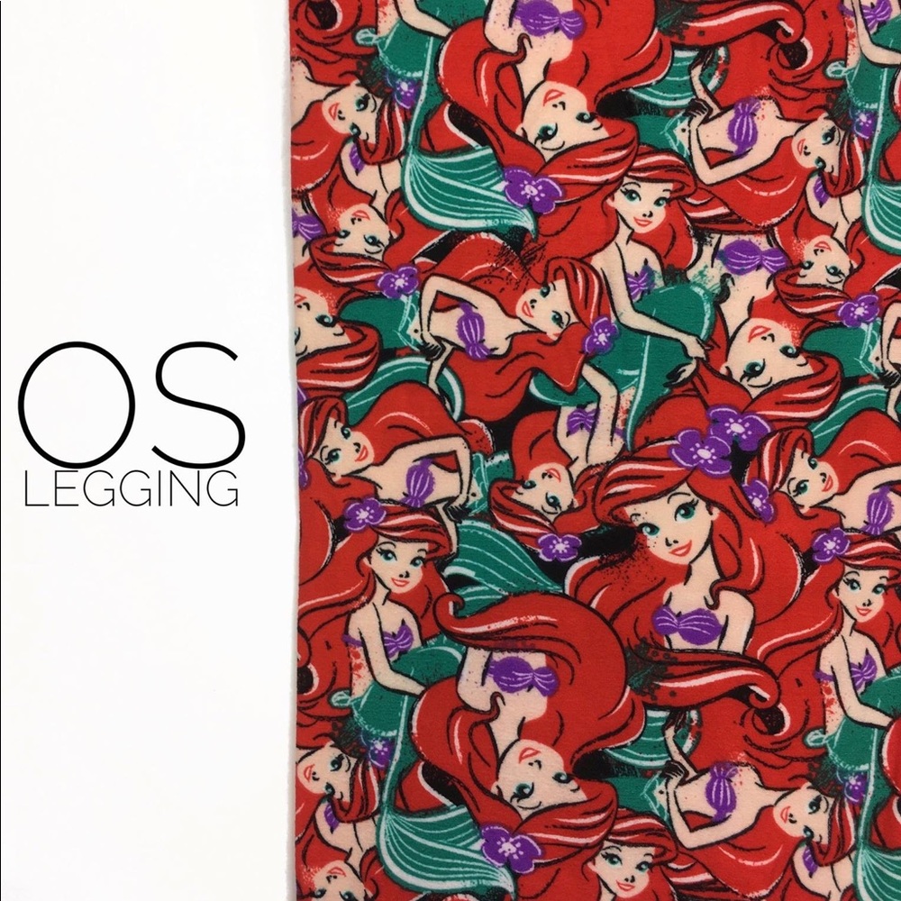 NWT Disney The Little Mermaid Ariel OS Leggings