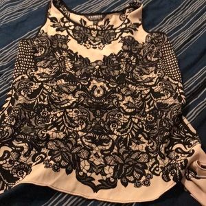 Express split back tank top.