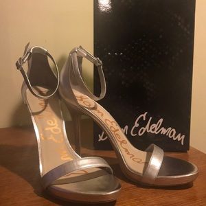 New Silver Sam Edelman Heels