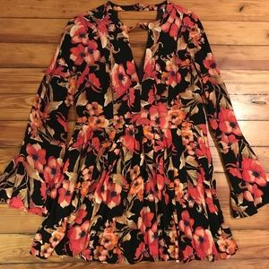 NWOT Free People Bell Sleeve Skater Dress