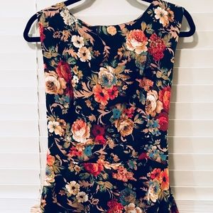 Rockabilly Style Tie waist dress- 1X