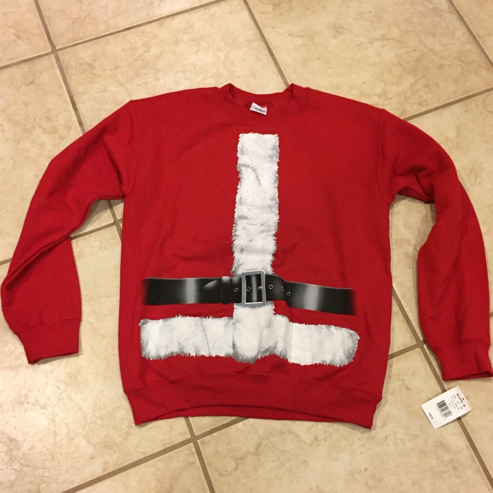 Nwt Christmas Santa sweatshirt men's sz S