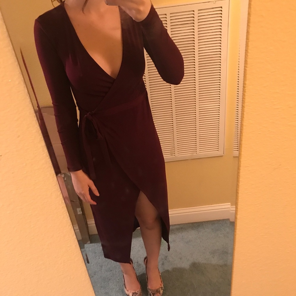 Plum woman’s dress