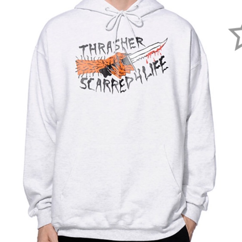 ISO! ISO! Thrasher scarred 4 life hoodie
