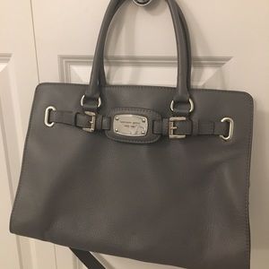 Michael Kors Gray Hamilton Satchel