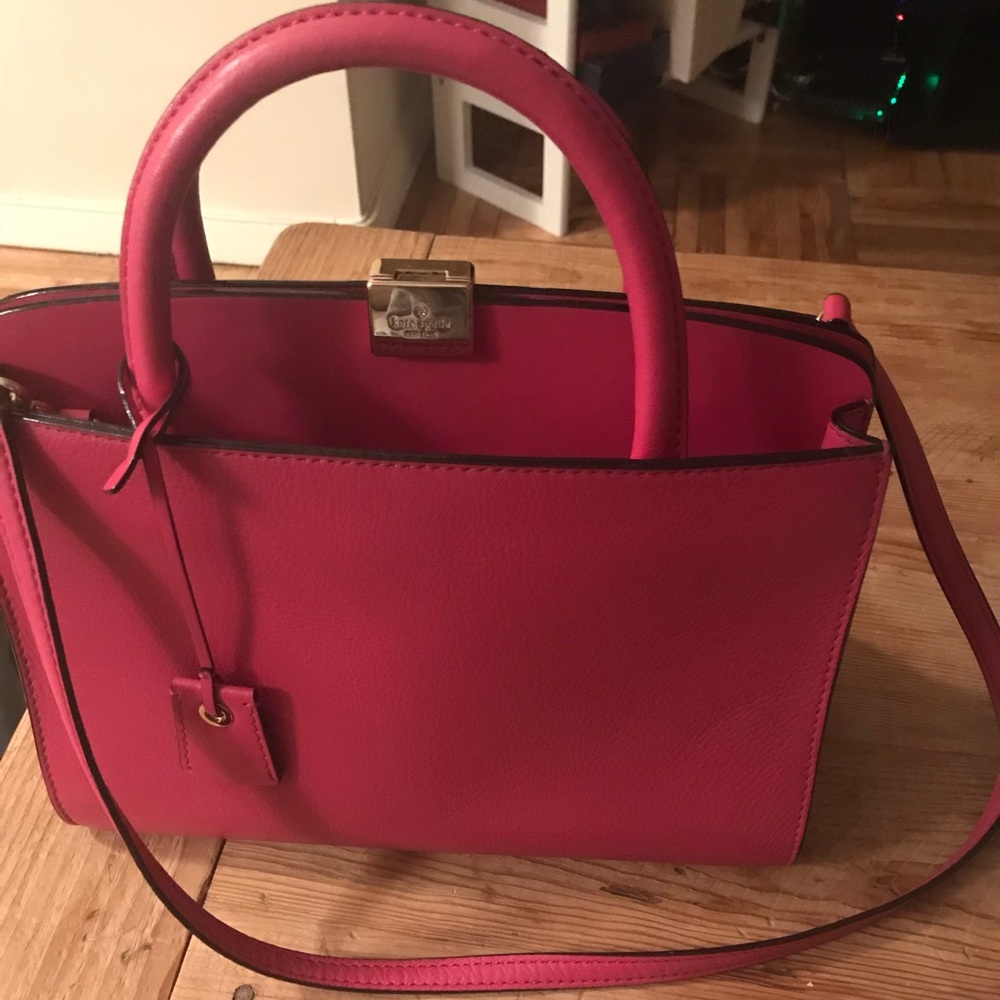 Kate Spade Pink Leather Handbag with Strap