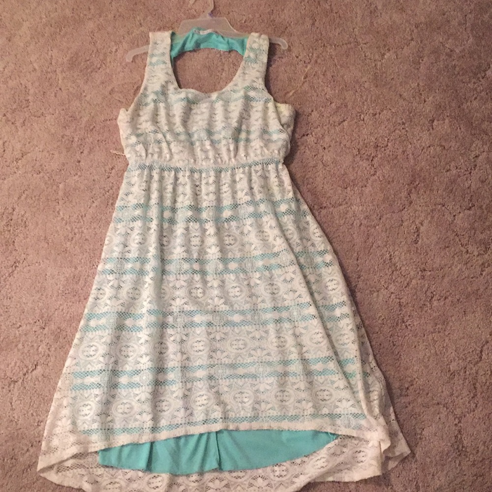 Mint & Cream Lace Dress