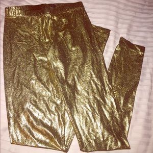 NWT BCBG Gold Leggings