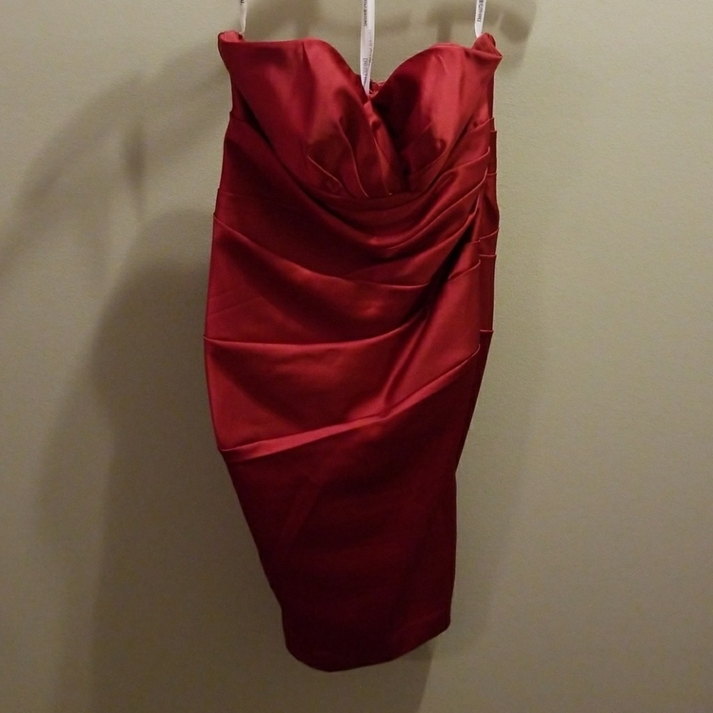 David's Bridal NWT Apple Strapless Dress