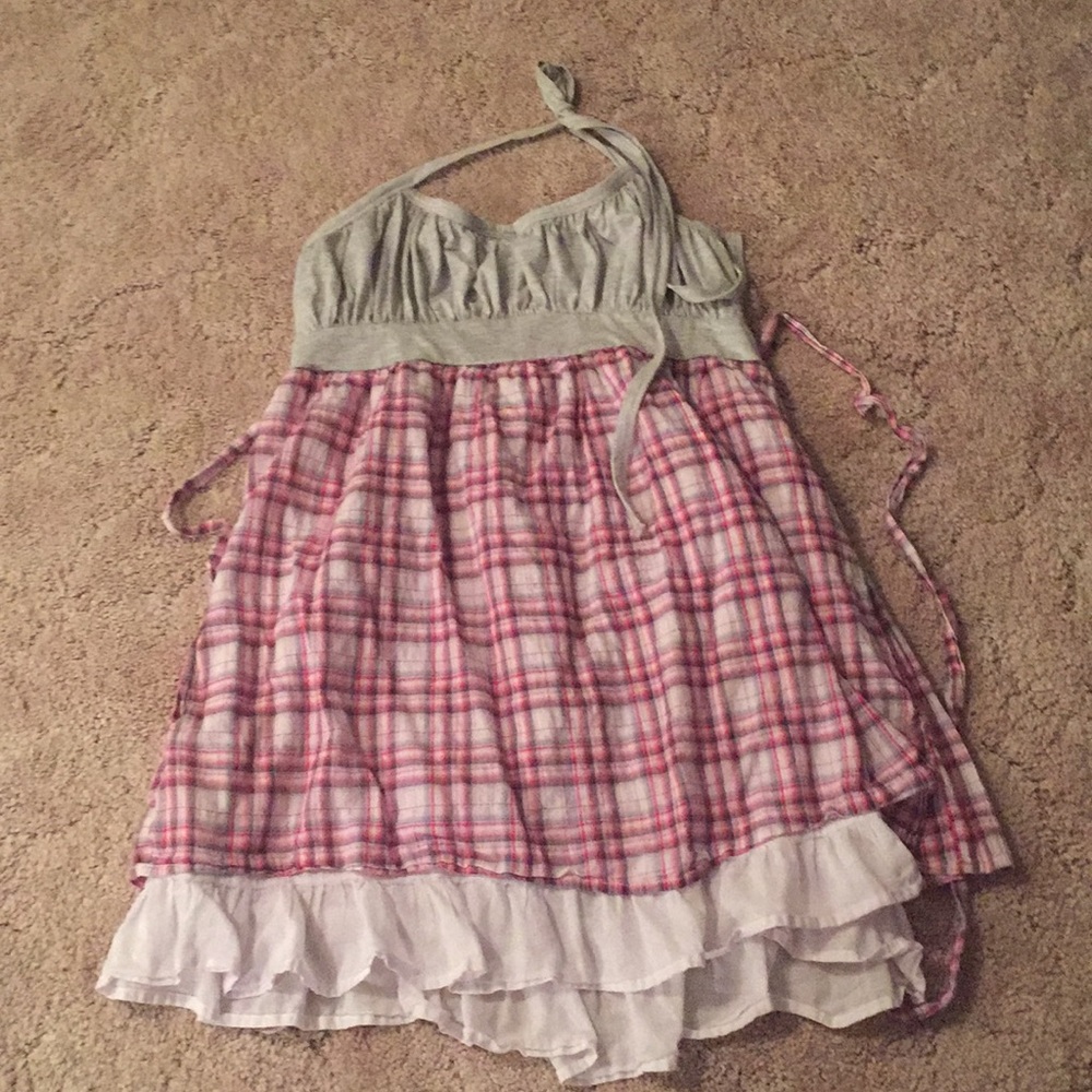 ✨Closet Clear Out!!✨ Pink Plaid Babydoll Dress