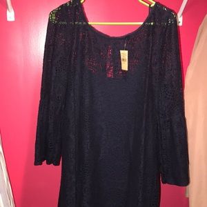 New American Eagle Navy Lace Dress!