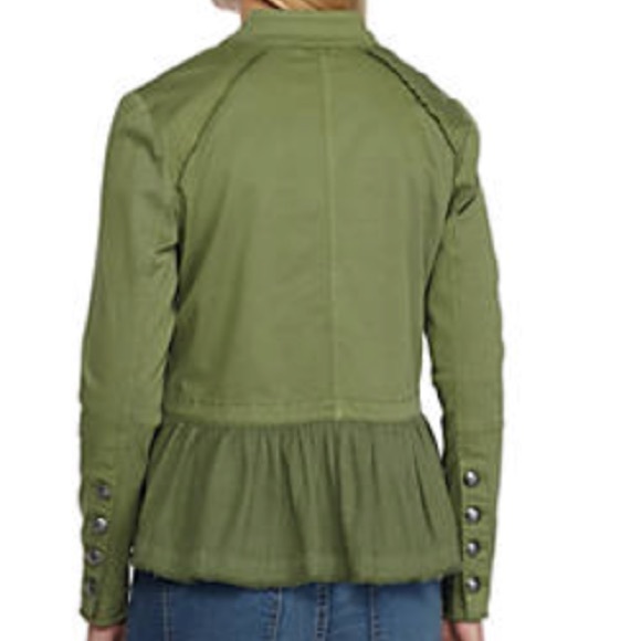 💖Crown & Ivy Peplum Military Jacket - Picture 2 of 2