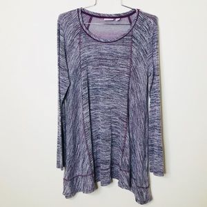 LOGO by Lori Goldstein Knit Flowy Blouse