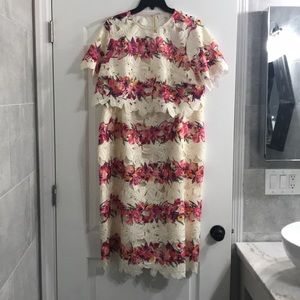 ASOS Maternity floral lace 2 piece dress