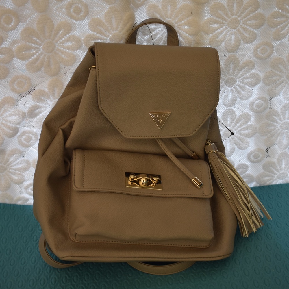BRAND NEW WITH TAGS grey Guess backpack