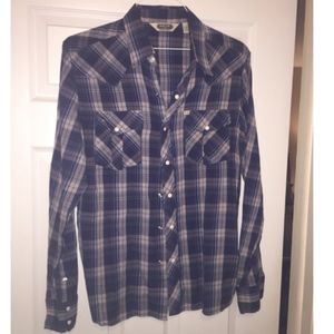 Salt Valley Western Blue Light Weight Button Down