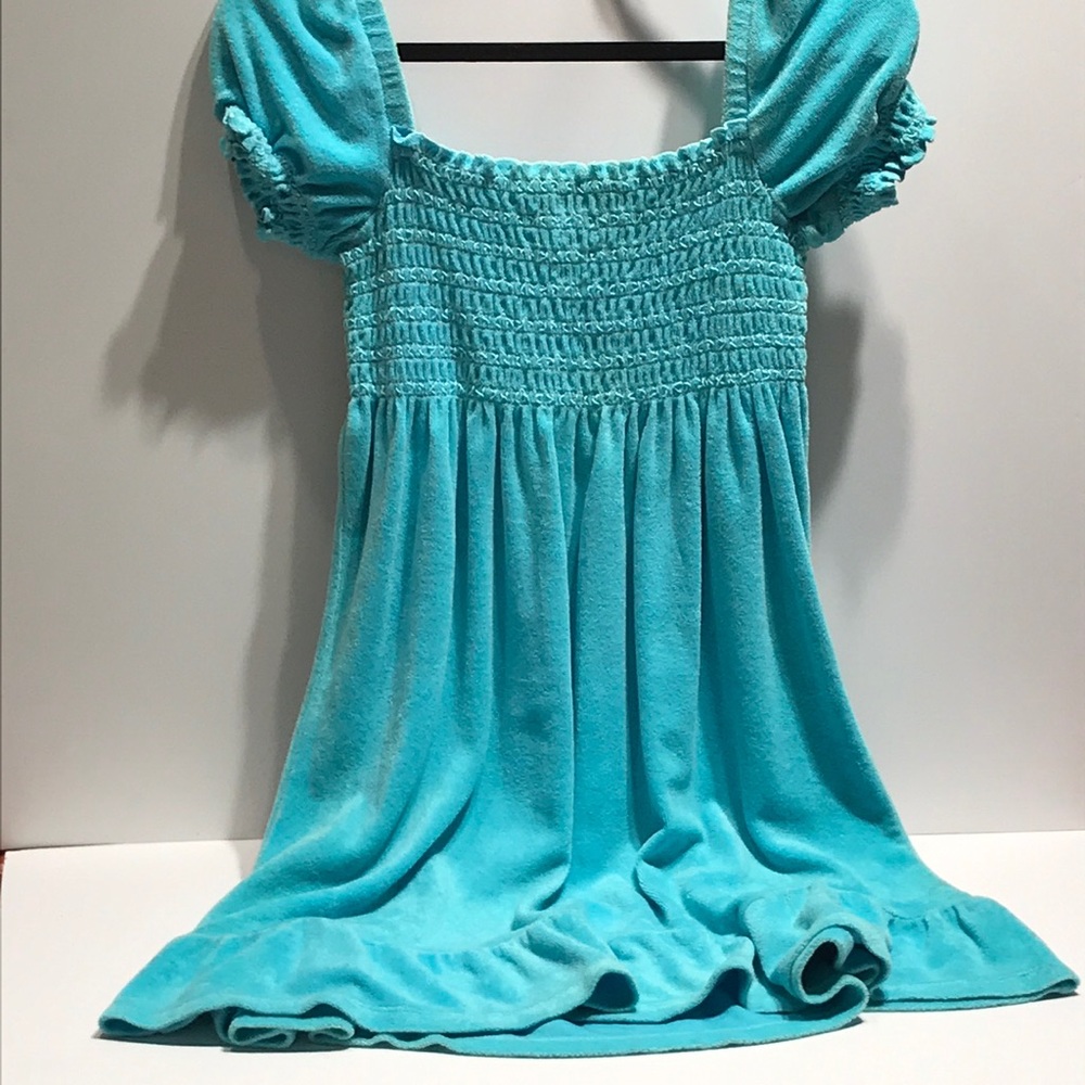 Juicy Couture turquoise smock top dress