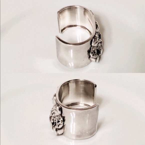 Carol Felley Wide Sterling Storyteller Cuff - Picture 4 of 8