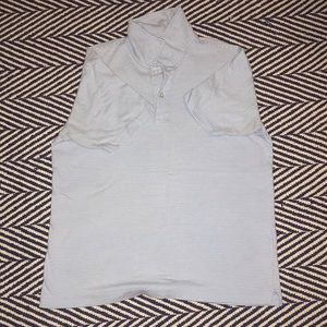 Vineyard Vines boys blue small striped polo