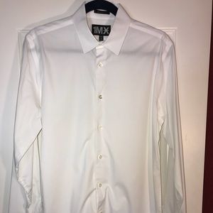 Express White French Cuff Dress Shirt Medium