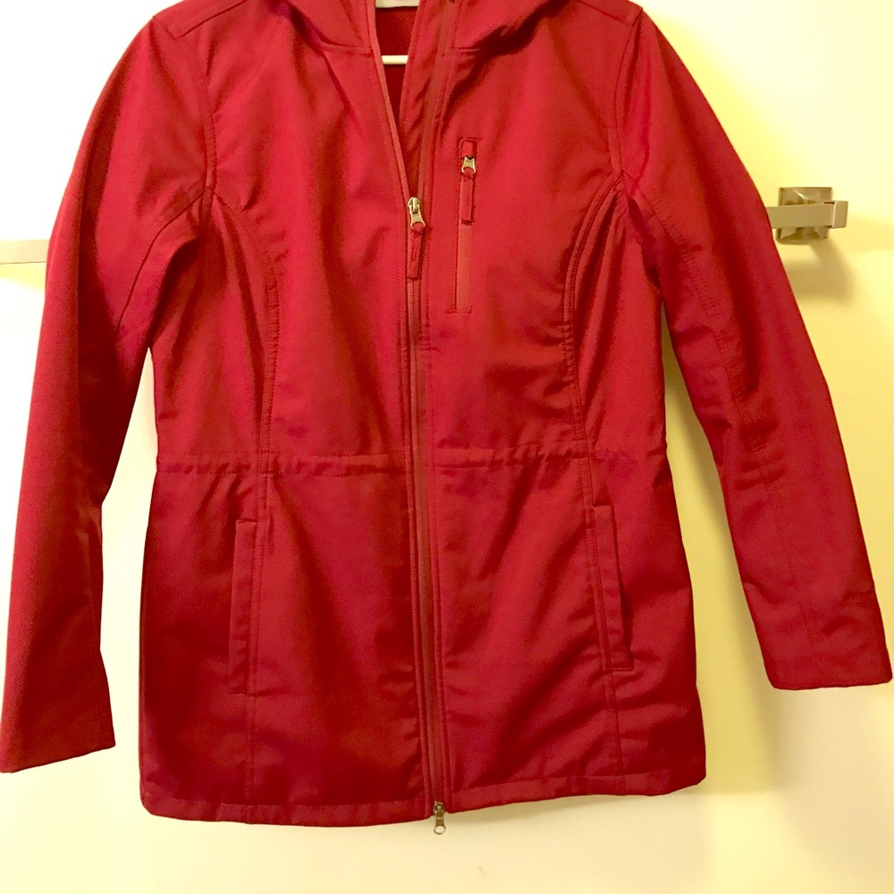 Face tech cute jacket with hoody warm inside 🎉
