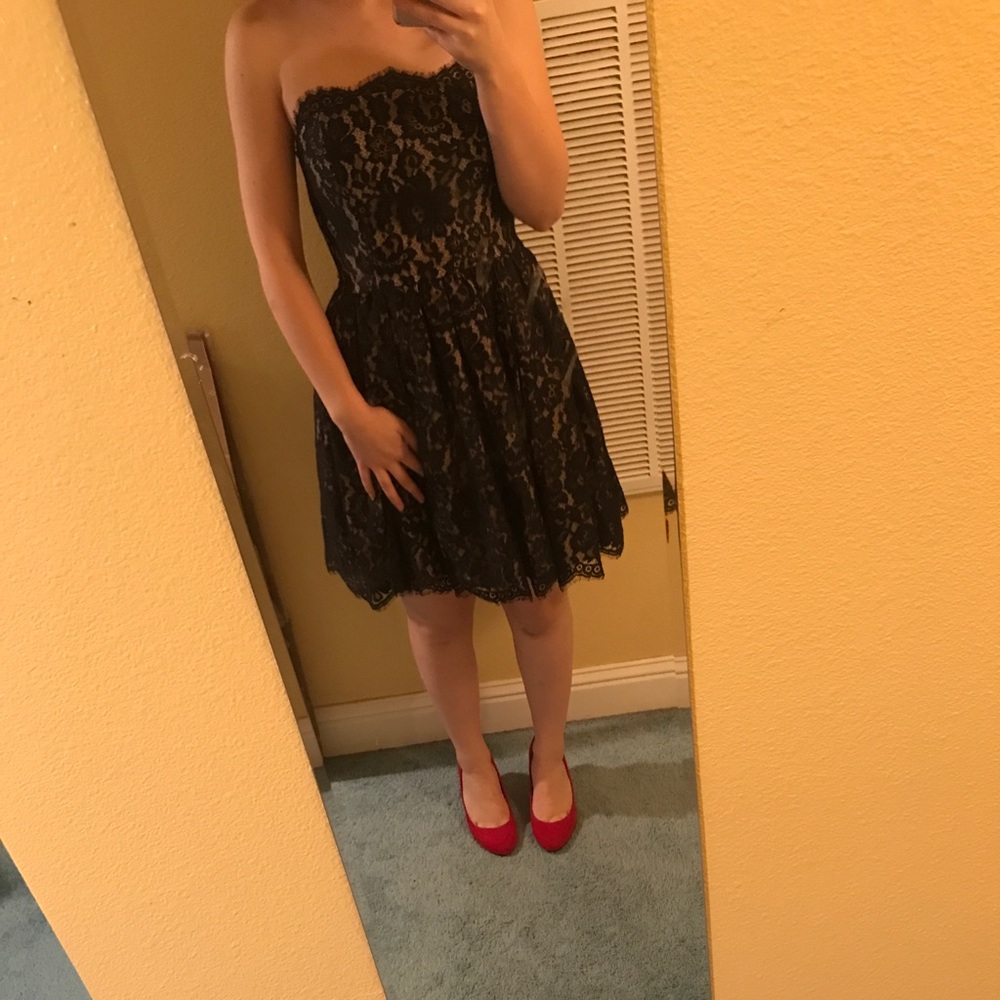 Black lace dress