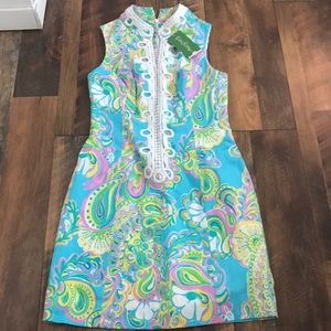 Lilly Pulitzer dress Alexa shift 00 shorely blue