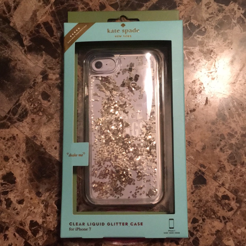 New Kate Spade case iPhone 8 or 7 Glitter Case - Picture 3 of 8