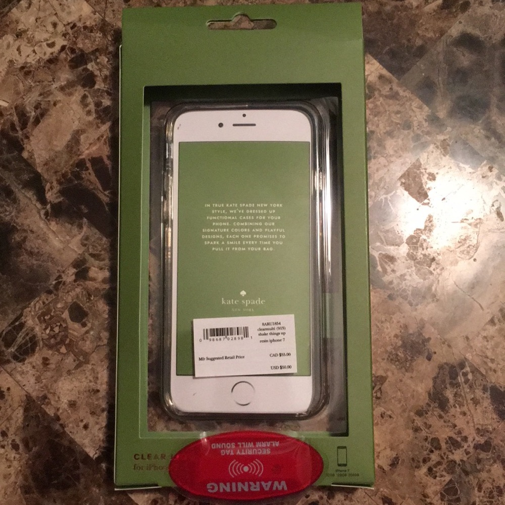 New Kate Spade case iPhone 8 or 7 Glitter Case - Picture 7 of 8