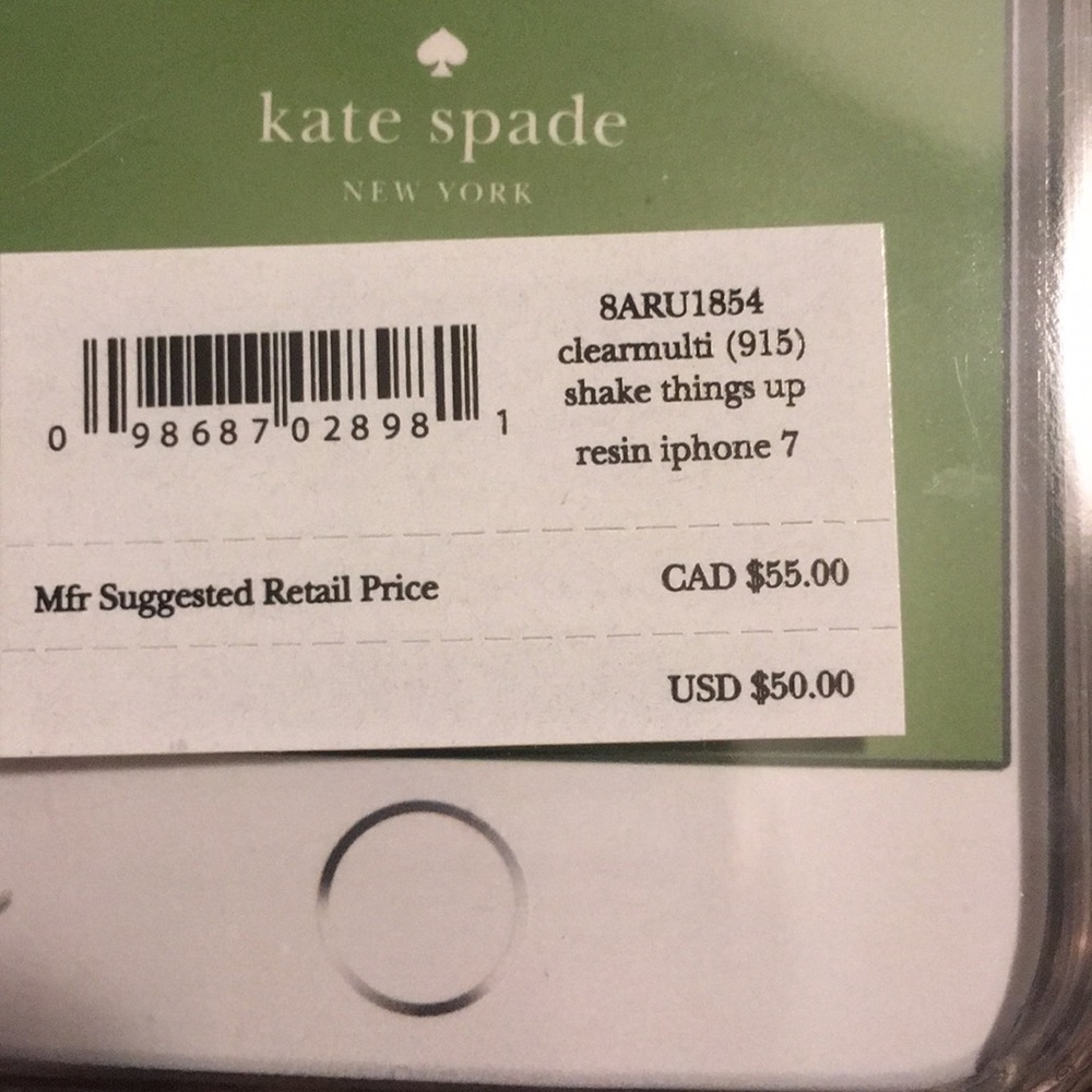 New Kate Spade case iPhone 8 or 7 Glitter Case - Picture 8 of 8