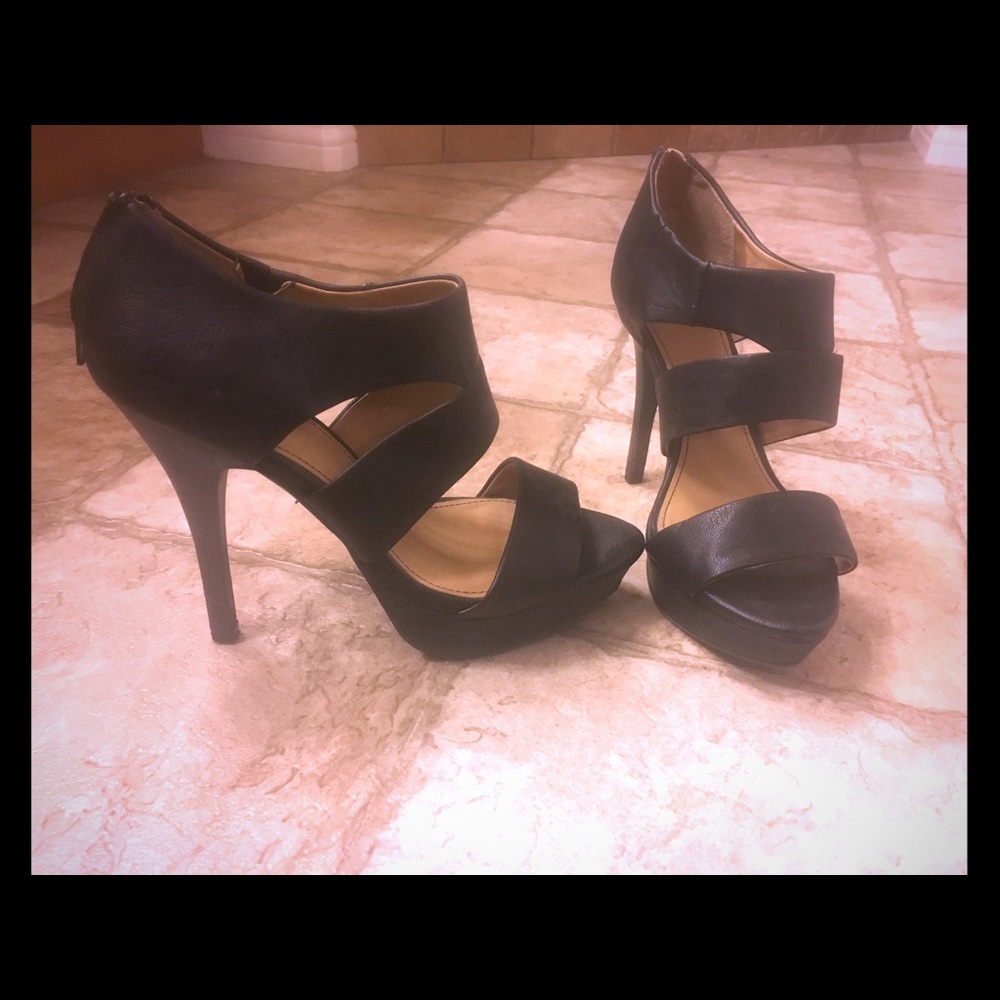 Fergalicious Zipper Back Heels