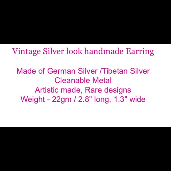 Nepali earrings Ethnic earrings Artistic Designed - Picture 3 of 3