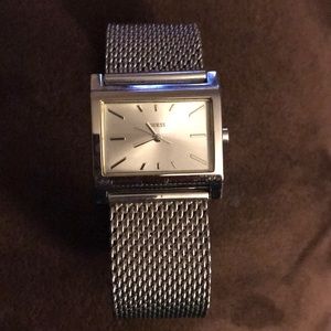 Guess Silver Mesh Watch