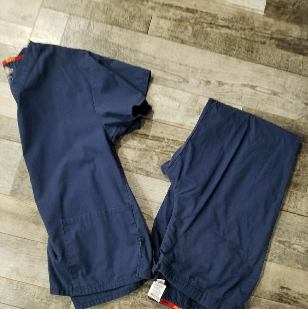 Blue scrubs