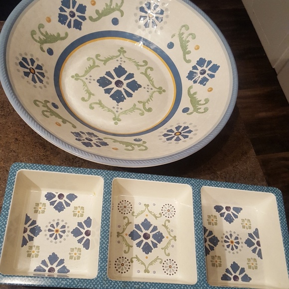 Serving bowl and tray - Picture 1 of 1