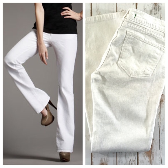 J Brand Denim - J. Brand White Bailey Boot-Cut Jeans (26)